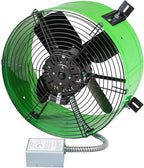 Maxx Air Professional Grade Gable Mount | Power Attic Ventilator, 2.6-Amp 60-Hz Motor and 14-Inch Blade | Quiet Home Attic Fan 1650 CFM | 2500 SQ. FT. (Green)