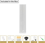 Sound Town Weatherproof Compact Aluminum Line Array Column Speaker with Wall Mount Bracket, 4 x 3 Woofers, 2 x 1.2 Dome Tweeters, White, for Church, Indoor & Outdoor Installation (CARPO-M42W)