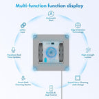 Mamibot W120-DP Robot Window Cleaner for High-Rise Glass - 3200Pa Strong Suction, Multiple Cleaning Modes,4 Water Spray Nozzles,Edge Detection Technology,App&Remote Control(Blue)
