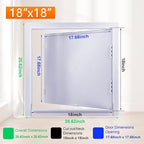 Suteck 18 x 18 Inch White Access Doors, Reinforced Hinged Access Panel for Drywall Walls and Ceilings