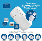 Ceptics 300W Travel Voltage Converter, 220V to 110V 50Hz to 60Hz Step Down for Curling Iron, Straightener, 1 USB, 1-USB-C 18W, SWadApt A B C E/F G I