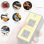 KTNNKG Automatic Remote Vacuum Switch，Load Sensing Outlets,Power Tool/Table Saw Turns Vac Cleaner On and Off Automatically(1s Delay On and 7s Delay Off),120V/15A/60Hz/1800W