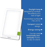 Beurer TL30 Portable Daylight Lamp- UV-Free 10,000 Lux LED Bright White Light Therapy for Home, Travel, & Office Lighting
