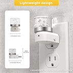L LOHAS LED Night Lights Plug into Wall, 3000K/4000k/5000K Adjustable Color Temperature Bubble Night Light, Dusk to Dawn Sensor for Hallway, Bathroom, Rooms