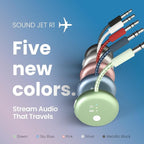 Avantree SoundJet R1 – 25Hr Airplane Bluetooth Adapter for All AirPods (Pro/Max) with Qualcomm Chipset & aptX Adaptive, Wireless Audio Transmitter for Flight Travel, Works with Bose & Other Headphones