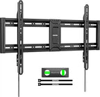 monTEK Heavy Duty Fixed TV Wall Mount for 43–95 Inch TVs, 1.1" Ultra Slim Low Profile Bracket, 200 lbs Capacity, Max VESA 800x400mm, Fits 16"/18"/24" Studs, Space-Saving for Large Flat & Curved TVs