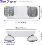 TANLUX LED Emergency Light with Wire Guard, Protective Coated Steel Wire Guard with Emergency Light