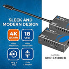 OREI 4K 120Hz USB-C to HDMI Over Cat6/7 Ethernet Extender, 4K, Up to 80ft with HDR & Audio Over Ethernet - Perfect for Extending Your Laptop, Presentation, Meeting Rooms
