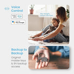 Lockly Secure Pro Smart Deadbolt, Wi-Fi Smart Lock, Keyless Entry with PIN Genie® Keypad, 3D Biometric Fingerprint, Auto Lock, Rekeyable-Venetion Bronze