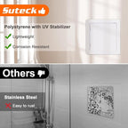 Suteck Plastic Access Panel for Drywall Ceiling 16 x 16 Inch Reinforced Plumbing Wall Access Doors Removable Hinged White
