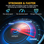 2026 Mesh AX3000 WiFi 6 Extender Signal Booster for Home, Range up to 20K+ Sq.Ft, 3000Mbps Wireless Internet Repeater, Dual Band Signal Amplifier with Gigabit Ethernet Port, 10X Faster WiFi Extender