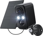 IHOXTX Security Cameras Wireless Outdoor: Cameras for Home Security WiFi Camera with Solar Panel Battery Powered Surveillance System Kit Motion Sensor Alarm Floodlight Night Vision IP66 Waterproof