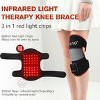 DGQY Cordless Red Light Therapy for Knee Joint Warp Portable Infrared Light Device for Knee Elbow Pain Muscle Relief Recovery 660nm and 850nm Heated Therapy with Wireless Rechargeable Controller