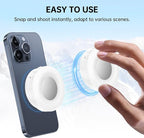 Selfie Light, Selfie Light for iPhone, Portable Phone Ring Light for Video Recording, Adjusted 4 Modes, Rechargeable Fill Light for Selfies, Photography, Makeup, Vlogs, TikTok, Video（White）