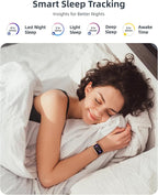 Parsonver Fitness Tracker with Step Counter/Calories/Stopwatch, Health Activity Tracker with Heart Rate Sleep Monitor, IP68 Waterproof Smart Watch 110+ Sport Modes Pedometer Watch for Women, Rose Gold