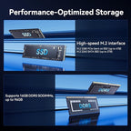 GEEKOM GT1 Mega AI Mini PC with 14th Gen Intel Ultra 9 185H, 16GB DDR5(Up to 96GB), 1TB NVMe SSD, Mini Desktop Computer Windows 11 Pro, Intel Arc GPU/Dual 2.5G LAN/WiFi 7/BT 5.4/USB4/3-Year Warranty