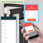WiFi Door Sensor: Wireless Window Sensor with App Alerts, Tuya Smart Contact Sensor for Home Security and Smart Home Automation, No Hub Required, Compatible with Alexa Google Assistant(4-Pack)