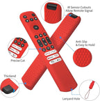 Hi Color Silicone Cover for TCL RC813 FMB1/RC923/RC902V Remote Protective Case Sleeve for TCL Smart TV Remote RC813 FMB1 Case Cover(red)