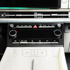 YOUTOOCAR Climate Control Panel Trim Frame Cover Compatible with Hyundai Santa Fe 2024–2025 Accessories (Carbon Fiber Pattern)