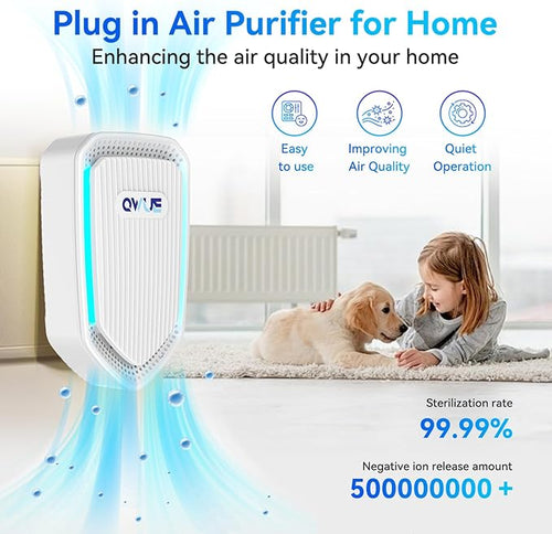 8Pack Air Ionizer for Home Negative Ion Air Purifier Plug In, Mini Filterless Air Freshener Quiet Air Cleaner Portable Air Purifiers Odors Smoke for Home Office, Bedroom, Bathroom
