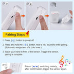 Cruxer Motion Sensor Alarm,Wireless Motion Detector Door Chime Doorbell for Home Store Business,Caregiver Reminder for Elderly,USB/Battery,Vibration