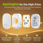 AUVON Plug-in LED Backlit Night Light with Motion Sensor & Dusk to Dawn Sensor, Dimmable Amber Nightlight with 1-50 lm Adjustable Brightness for Bedroom, Bathroom, Stairs, Hallway (4 Pack)