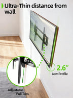 USX MOUNT Heavy Duty Tilting TV Wall Mount for 60-120" up to 220lb, Low Profile TV Mount Ultra Slim Wall Bracket fit 16-32" Studs, Max VESA 900x600 for 65 75 85 86 90 98 100 110inch Large Television
