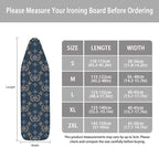ZCFYGDX Breathable Ironing Board Cover,Resist Scorch Polyester & Staining,Wear & Soil Resistant Covers, Easy Installation 3 Fasteners,Elastic Edges (15 x 48 inch) Oil Painting White Daisy Print