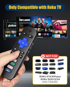 Replacement Remote Control for Roku TV – Compatible with TCL, Hisense, Onn, Philips Roku Smart TVs (Not for Roku Stick or Box)