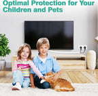 UOMTFAI Dog and Cat Cord Protector 25ft - 1/2inch, Flexible Cable Sleeve for Easy Cord Management, Protects Cables from Pets Chewing, Ideal for USB, Power, Audio and Video Cords - White