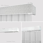 Blindify Motorized Sheer Vertical Blinds with Remote, Light Filtering Smart Vertical Blinds Work with Alex Google Home, Horizontal Blinds for Sliding Glass Doors, Customize(Linen Light Gray)