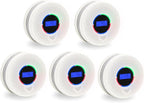 10-Year Battery Smoke and Carbon Monoxide Detector, 2-in-1 Smoke CO Alarm with Digital Display, Reliable Fire and CO Alarm for Home, Bedroom, Kitchen (5 Pack)