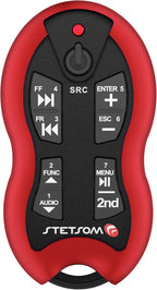 Stetsom SX2 - Universal Remote Control, Infrared, Long Range (1640 ft), 16 Functions, Learning Mode, Compatible with Car Audio Head Units, Home Devices and Video Equipment