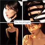 Optical Snoot for Bowens Mount Light,Photography Spotlight Projector for Tiktok Portraits Shape The Light Compatible with Aputure Amaran 60D/XS/100X/D 200D/GODOX SL60,4 Color Filters and 25 Gobos
