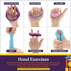 Special Supplies Therapy Putty for Teens and Adults - Resistive Hand Exercise Stress Relief Therapy Putty Kit, Set of 4 Strengths, Three Ounces of Each Putty (Unicorn Colors)