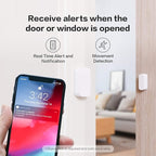 Aqara Zigbee Door and Window Sensor, Wireless Contact Sensor, Home Automation, Requires Aqara Hub (not 3rd-Party), Zigbee Connection, Kid Safety, Compatible with Apple HomeKit, Alexa, IFTTT