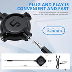 LP Headphone Splitter, Nylon-Braided 3.5mm Audio Stereo Splitter, Male to 3 Female Ports for MacBook, Mac, iPad, iPhone(≤6), iPod, Tablet, Laptop, PC, Earphone, Kindle, MP3 Player, Speaker & More