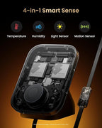 SwitchBot Hub 3 (3rd Gen), Smart Home Hub with 2.4" IPS Screen & Knob Control, WiFi Thermometer Hygrometer, IR Remote (Matter/Bluetooth 200m), Alexa/Google/Apple Home Compatible
