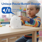 BellMan Visual Timer with Pause Button, 60 Minute Countdown Rainbow Timer for Kids and Adults with Silent Operation, Study and Meetings Time Management Tool, Design for Home, Office and Gift, Rocket