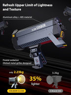 Video Light, COLBOR CL330 330W Continuous Lighting 2700-6500K Bi-Color CRI96+ 65,800Lux@3.3ft COB Studio Light Professional with Bowens Mount APP 10 Light Effects, LED-Video-Ligh-Photographyt-Studio