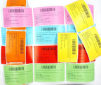 BETCKEY - Compatible DYMO 30334 (2-1/4" x 1-1/4") Medium Multipurpose Barcode/FNSKU Labels - Compatible with Rollo, DYMO Labelwriter 450, 4XL & Zebra Desktop Printers[6 Rolls, 6000 Labels, Green]