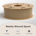 ELEGOO Wood PLA Filament 1.75mm 1KG, Real Wood Fibers Filled 3D Printer Filament Dimensional Accuracy +/- 0.02mm, 1kg Spool(2.2lbs) Fits for Most FDM 3D Printers
