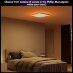 Philips Hue Datura Smart Ceiling Panel (Square 123.6in x 123.6in) White & Color Light, Bluetooth Compatible, Voice Control with Alexa, Apple Home & Google Assistant