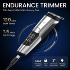 Ufree 3-in-1 Beard Trimmer Kit, Men's Electric Shaver Razor for Mustache Body Nose Facial Hair, Professional Hair Trimmer, Rechargeable Clippers, Waterproof Beard Grooming, Birthday Gifts for Men