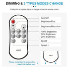 Mini IR Remote Controller for Single Color LED Strip Lights,11-Key Wireless Dimmer with Dynamic Effect Mode, Ideal for 3528/5050/ LED Tape,Dimming for Room, Home, Cabinet, DIY