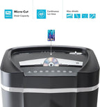 Aurora High-Security 12-Sheet Micro-Cut Paper/CD and Credit Card Shredder with 5 Gallon Pullout Basket / 60 Mins Running Time/Security Level P-4