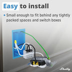Shelly PM Mini Gen3 | WiFi Smart Power Meter 1 Channel 16 A | Home Automation | Bluetooth Gateway | Compatible with Alexa & Google Home | iOS Android App | No Hub Required | Smart Schedules