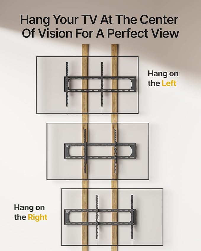 monTEK Heavy Duty Tilting TV Wall Mount for 60–120” Large TVs up to 300 lbs, 4X Safety Tested, 10° Tilt for Glare-Free Viewing, Low Profile Slim Bracket, Max VESA 900x600, Fits 16”/18”/24” Studs