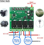 Newgoal 4-Channel WiFi Smart Switch Relay Module, TUYA/Smart Life App for Smart Home Remote Control, Momentary Time Adjustable, Compatible with Alexa/Google Assistant