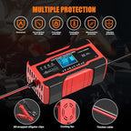 YONHAN Battery Charger 10-Amp 12V and 24V Fully-Automatic Smart Car Battery Charger, Battery Maintainer Trickle Charger, and Battery Desulfator with Temperature Compensation